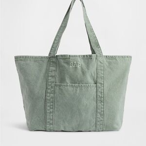 GAP moss green Canvas Tote Bag